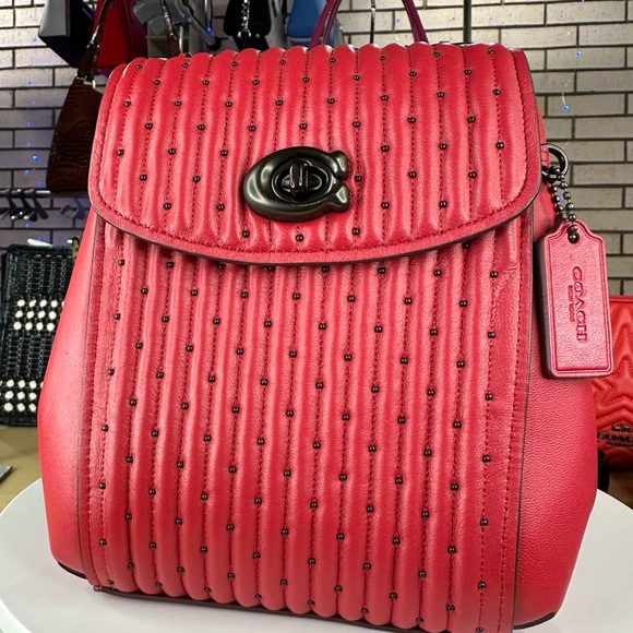 💥COACH - Parker Convertible Backpack 16 With Quilting And Rivets - DK286 - Picture 1 of 16